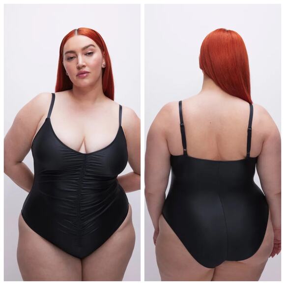 Good American Other - GOOD AMERICAN Always Ruched One Piece Black Classic Swimsuit Size 3XL